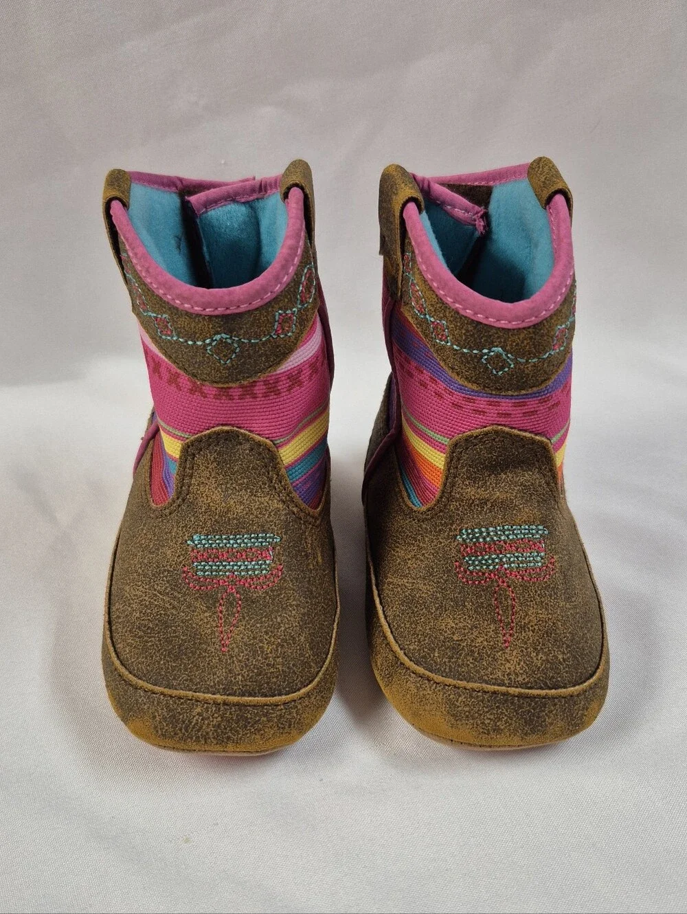 Baby Bucker Twister Camilla Sz Infant Booties Boots Pink Cowboy Girls Western